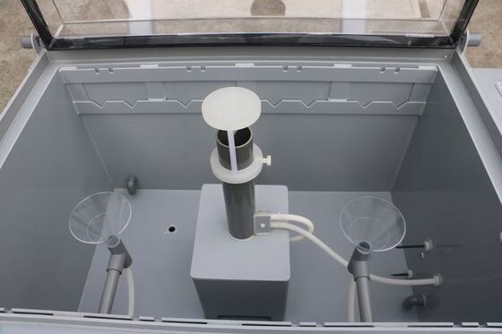 एएसटीएम बी 117 स्वचालित निरंतर नोजल त्वरित उम्र बढ़ने नमक स्प्रे परीक्षण मशीन समुद्री नमक कोहरे संक्षारण प्रतिरोध परीक्षक